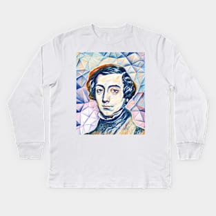 Alexis de Tocqueville Portrait | Alexis de Tocqueville Artwork 12 Kids Long Sleeve T-Shirt